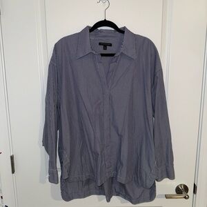 Striped Button-Up Shirt